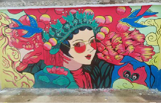 合江墙体彩绘-网红墙