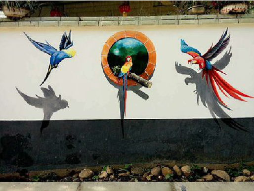 合江视觉错位-3D墙绘设计