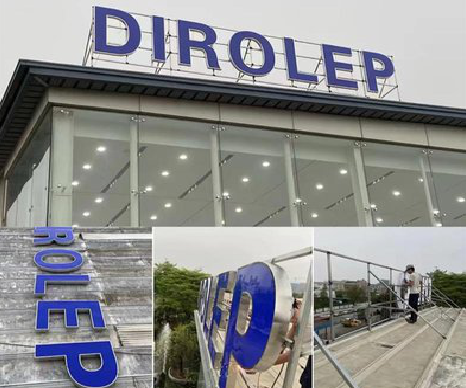 合江楼顶发光字安装的注意事项。